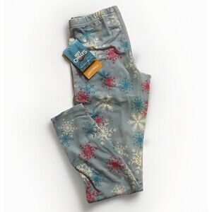 NEW Hot Chillys Youth Lg Original Blue SNOWFLAKE Bottoms Performance Base Layer